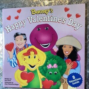 1997 Paperback Children's Book “Barney's Happy Valentine's Day”